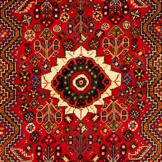 Image of the Fars Radiance rug showcasing intricate patterns and traditional Persian motifs.